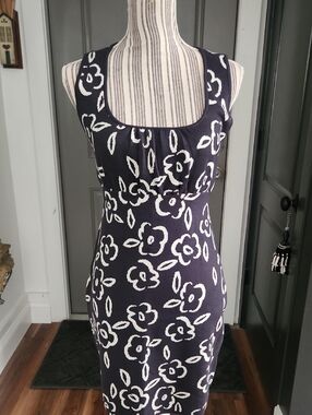 Floral Scoop-Neck Women's Dress